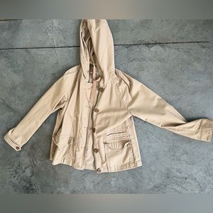 Medium Gap Khaki Hooded Jacket